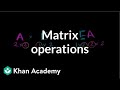 Matrix Operations and Multiplication Conditions