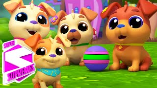 Lagu Lima Anak Anjing Kecil Dan Anak-Anak Menghitung Sajak