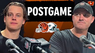Joe Burrow, Zac Taylor React to Bengals WIN Over Dolphins