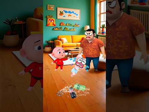 আরে পুচকে ছোট ভাইকে মারছ কেন । Bangla cartoon Mojar golpo #short