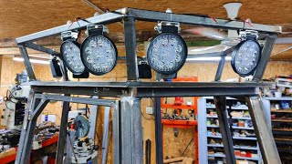 6x6 Mini Forwarder BUILD Ep.14 - Roof, Rack & LED Lights