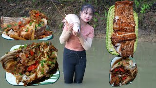 Build pigsty, catch giant fish and cook dishes made from fish