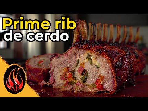 Prime rib de cerdo relleno