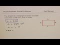 Calculating Rectangle Dimensions