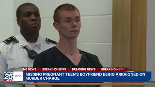 WATCH LIVE: Missing pregnant teen’s boyfriend being arraigned on murder charge after remains found.
