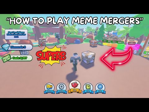 How to play MEME MERGERS in Roblox! 💥#roblox #robloxgames #robux