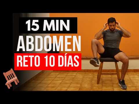 abdominales en silla 🪑 ejercicios para reducir abdomen y cintura RETO 10 DÍAS