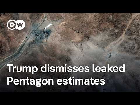 YouTube video thumbnail: Donald Trump Insists Iran Nuclear Sites Were "Completely Destroyed" by US Military Strikes