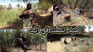 صيد السمك في اليد