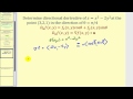 Directional Derivatives and Gradients