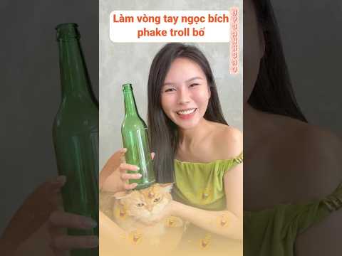 Làm vòng tay ngọc bích phake troll bố | My Bánh Bao #shorts #giaitri