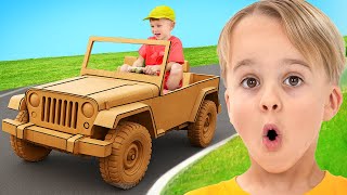 Tantangan Mobil Kardus untuk anak-anak