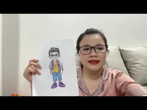 Coloring the handsome boy in stylish clothes  | Trang Coloring