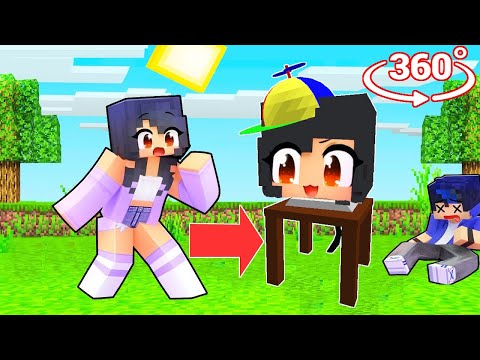 How Aphmau Became a Mr. Fun Computer Sprunki in Minecraft 360°!?