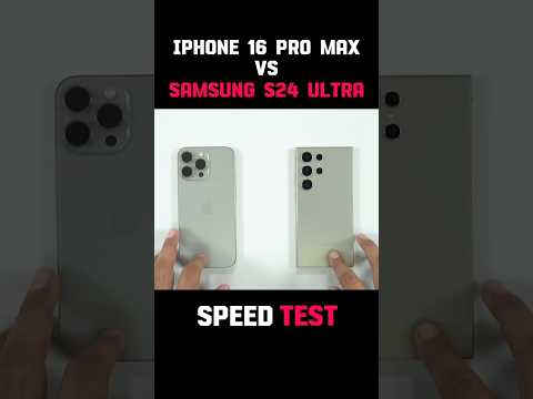 😱IPHONE 16 PRO MAX VS SAMSUNG 24 ULTRA SPEED TEST !!