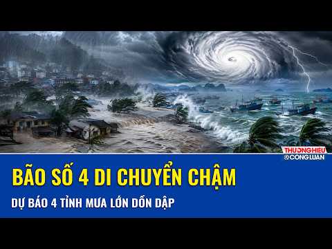 Bão số 4 di chuyển chậm, “ổ mưa” bất ngờ dồn xuống đồng bằng Bắc Bộ, dự báo 4 tỉnh hứng mưa lớn