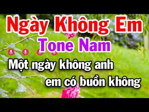 Ngày Không Em Karaoke Tone Nam ( La Thứ ) Nhạc Rumba Dễ Ca