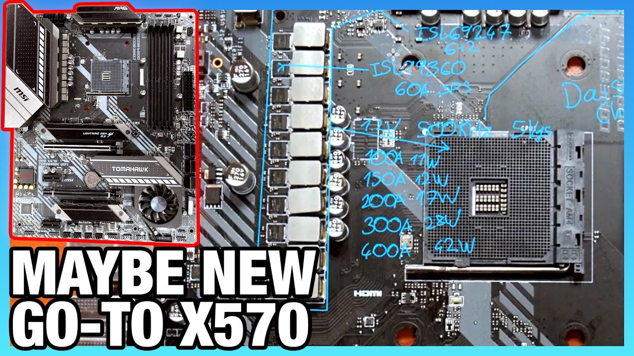 VRM Analysis: MSI's X570 Tomahawk May Become Go-To OC Board