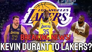BREAKING NEWS! LAKERS TRADE FOR KEVIN DURANT? SUPER TEAM WITH LEBRON AND LUKA JUST CONFIRMED!