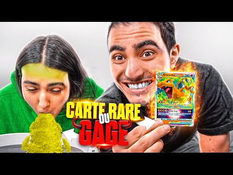 UNE CARTE RARE OU UN GAGE ? (elle vomit pour de vrai😭)