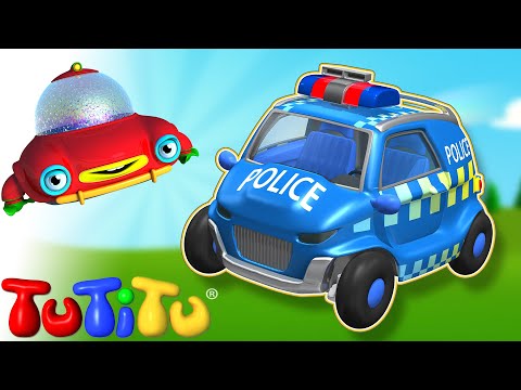 🎁TuTiTu Builds a Police Car 🤩Fun Toddler Learning with Easy Toy Building Activities🍿