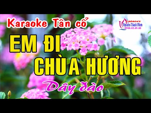 Karaoke tân cổ EM ĐI CHÙA HƯƠNG 2 – DÂY ĐÀO [Beat hay]