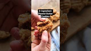 3 Ingredient Peanut Butter Cookies #keto #shorts