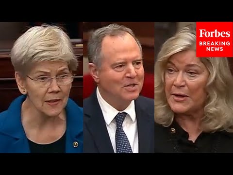 YouTube video thumbnail: Cynthia Lummis Spars With Warren, Schiff Over Resolution Denouncing Trump's Binance CEO Pardon