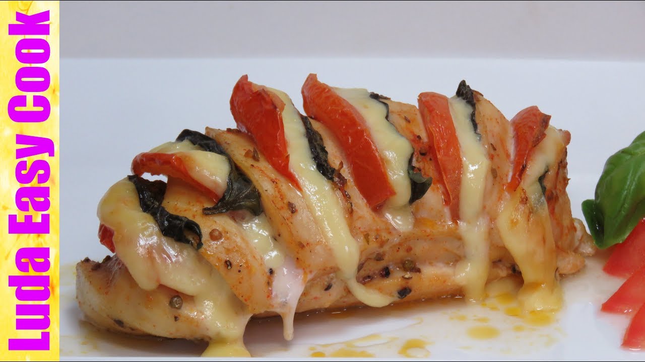 СОЧНОЕ КУРИНОЕ ФИЛЕ С СЫРОМ В ДУХОВКЕ КАПРЕЗЕ BAKED CHICKEN BREAST WITH CHEESE