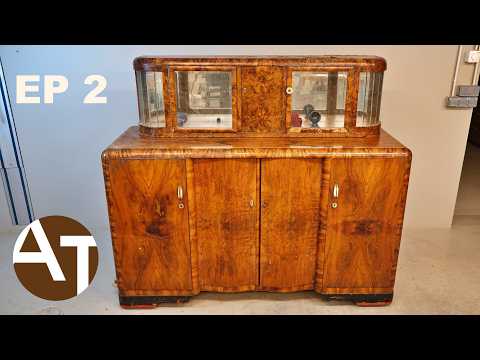 Watch how I restored this water damaged cabinet into shining pearl - Ep 2