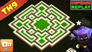 BEST TH9 Base for Trophy & Farming! UNBREAKABLE Hybrid Layout!