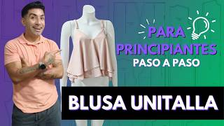 Blusa Unitalle con Vuelo Circular y Tirantes Ajustables | Fácil, Rápida y Sin Medidas