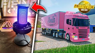 ROUBEI O CAMINHÃO DA SHEILA BELLAVER ESCONDIDO no Global Truck Online!! (FIFINE AmpliGame A8) 😍