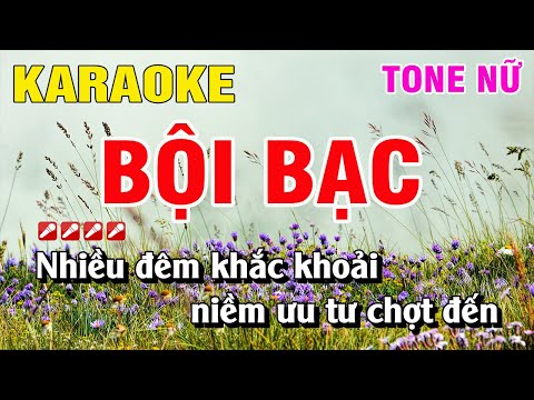 Karaoke Bội Bạc Tone Nữ Nhạc Sống Hay Nhất | Nguyễn Linh