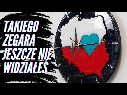 Polskie Bijące Serce – Zegar z Fluorescencyjnym Efektem 🇵🇱❤️