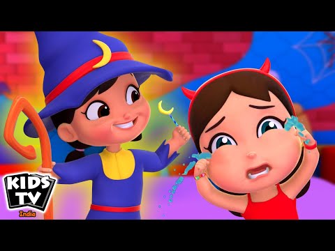 Five Little Monster, पाँच छोटे राक्षस, Monster Dance Party + Top Kids Rhymes and Halloween Songs