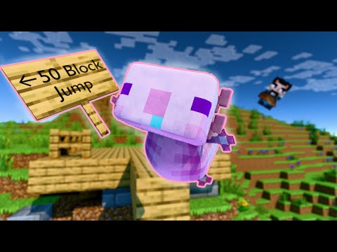 50 Blocks jump in MINECRAFT! 🤣& best funny animations!