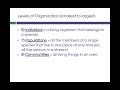 Ecological Concepts and Organization