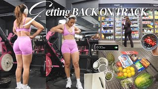 Fitness Reset 🎧| getting back on track, healthy meal prep, glute focused workout