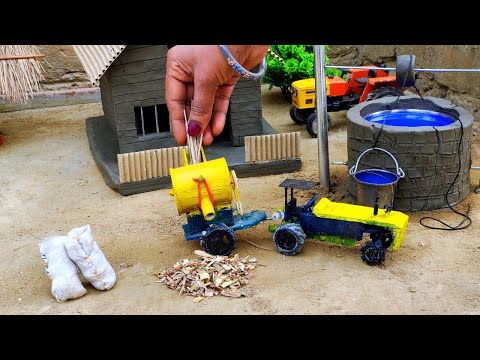 DIY how to make  cow shed | house of animals | horse house – cow shed | mini thresher |woodwork
