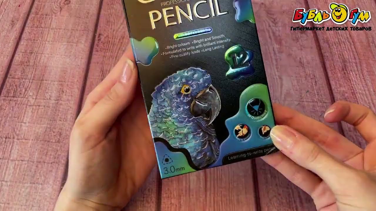 Карандаши цветные JUNGER трехгранные 12шт 3мм в ассортименте - видео Карандаши цветные JUNGER трехгранные 12шт 3мм в ассортименте - видео