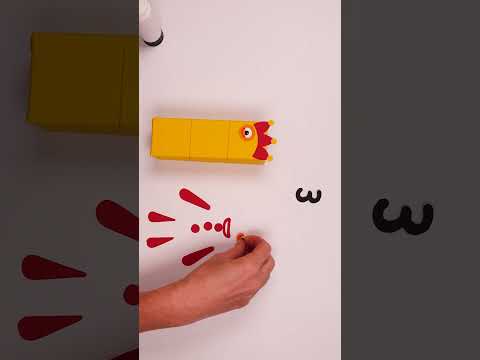 Regalo de cumpleaños de los Numberblocks | Manualidades para niños | Numberblocks Español #shorts