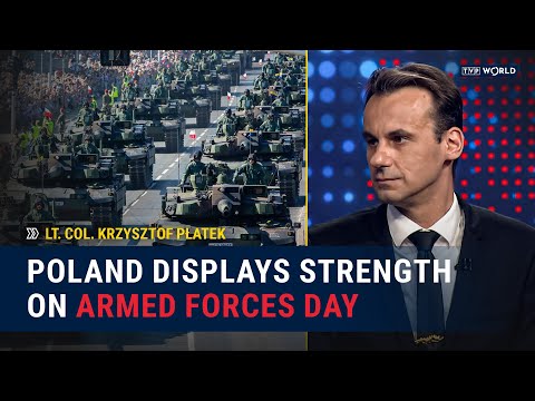 YouTube video thumbnail: Poland Displays Modern Military Power 