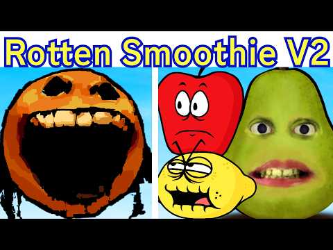 FNF ROTTEN SMOOTHIE V2 - THE AMAZING GRACE: ANNOYING ORANGE V2 (New Cutscenes, New Songs, Secret)