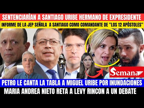 SE HUNDE HERMANO DE URIBE.PETRO LEVANTA A MIGUEL URIBE. LEVY BARRE A VICKY Y NIETO Y ACEPTA RETO