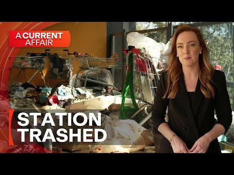 Brand-new train station carpark turned into wasteland | A Current Affair