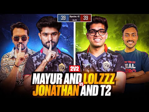 ME & @LoLzZzGaming VS @JONATHANGAMINGYT & T2 GAMING 2V2 TDM FIGHT || MAYUR GAMING