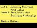 Proportional Relationships and Scaling