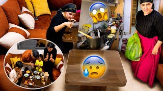      شمّرت على دراعي ووقفت على الدار كاملة 😢 ولكن راجلي دار ليا  فاجأني 