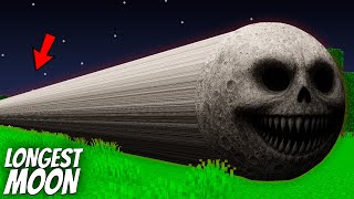 I found the LONGEST MOON WOKE UP in Minecraft ! What's INSIDE the MOON WOKE UP ?